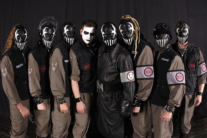 HD wallpaper: slipknot computer backgrounds, group of people, clothing,  standing | Wallpaper Flare
