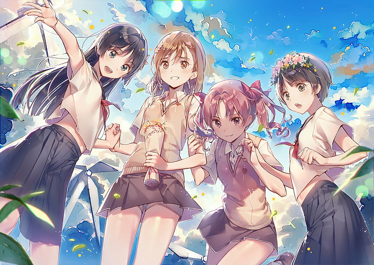 Anime, To Aru Kagaku No Railgun, Kazari Uiharu, Kuroko Shirai, HD wallpaper