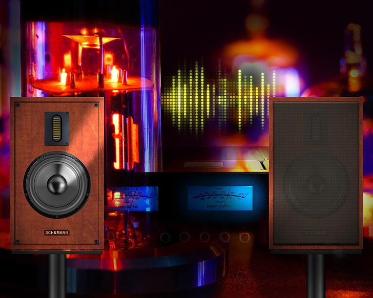music, audio, speaker, amplifiers, Tubes, technology, arts culture and entertainment, HD wallpaper