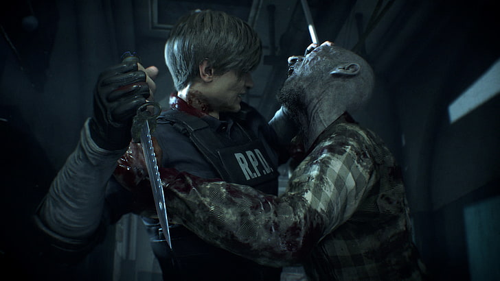 Resident Evil 2, video games, Claire Redfield, Leon Kennedy, HD wallpaper