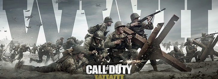 COD WWII, Call of Duty WWII game poster, Games, Battlefield, Soldiers