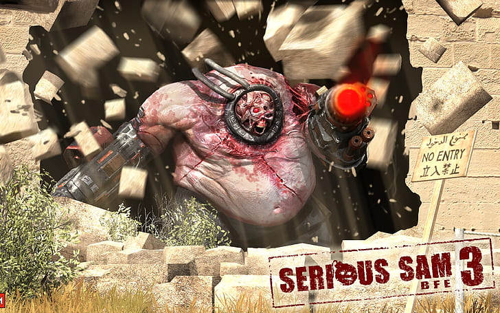 Serious Sam Monster HD, serious sam 3 bfe poster, video games, HD wallpaper