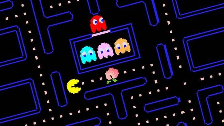Pac-Man, Peach, retro games