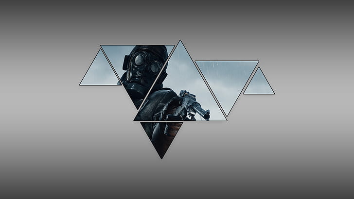 war, Battlefield 1, triangle, simple background, video games, HD wallpaper