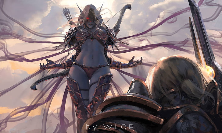 World of Warcraft illustration, digital art, artwork, women, video games