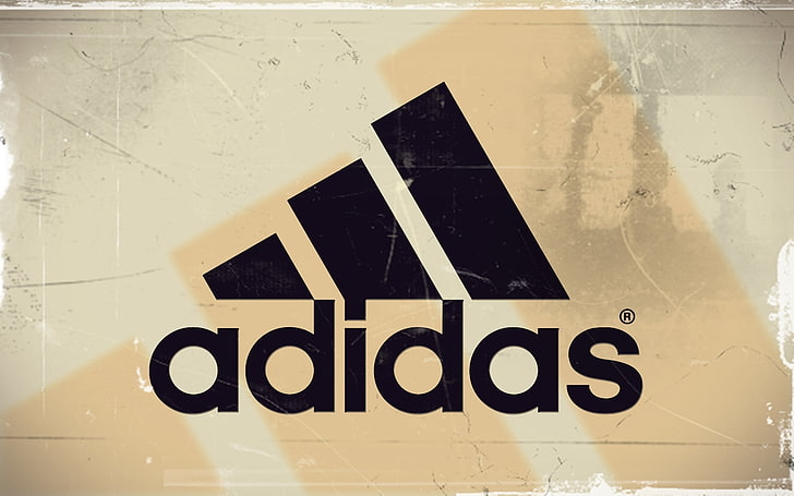 adidas logo, brand, grunge, dirty, sign, backgrounds, abstract, HD wallpaper