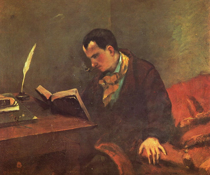 Charles Baudelaire, Classic Art, Gustave Courbet, Oil Painting, HD wallpaper