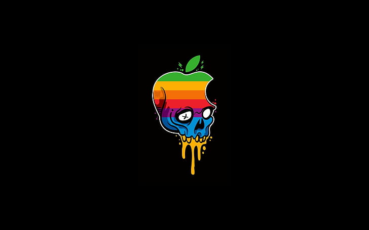 2500x1562 px Apple Inc. logo Simple Background skull Entertainment Other HD Art