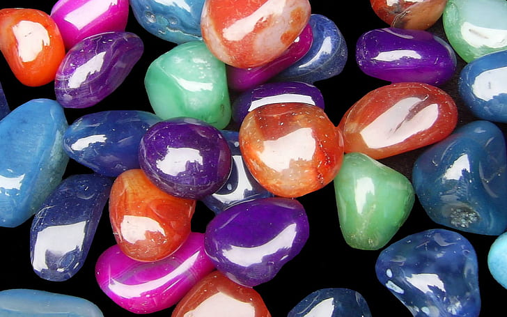 Agates Semi Precious Stones Of Different Colors, Are Used When There Is Humanity And Lucky Charms Wallpaper Hd