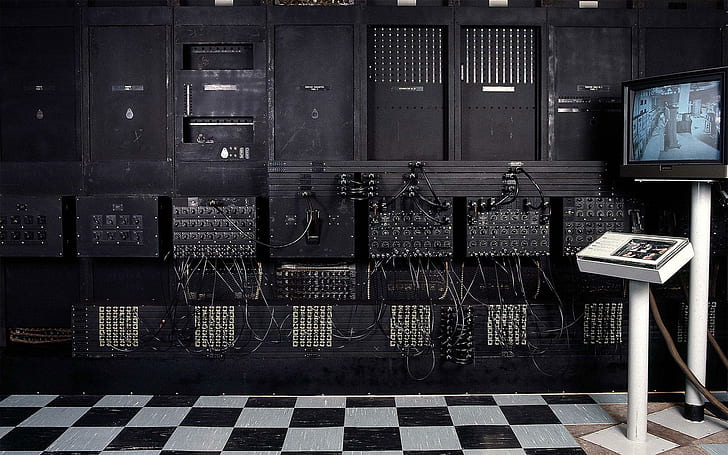 ENIAC - Computers History, computer server cabinets, 1920x1200, HD wallpaper