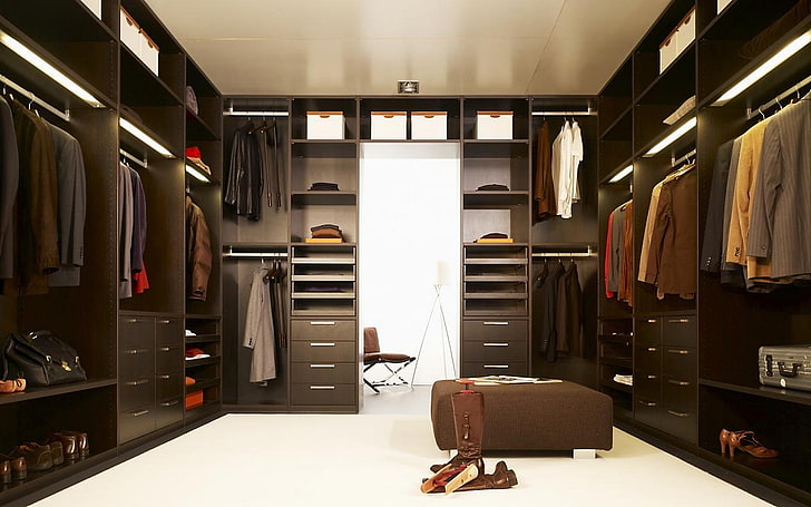 HD wallpaper: brown, cabinet, closet, dark, design, elegant, interior,  wardrobe | Wallpaper Flare