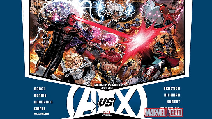 X-Men, avengers vs. x-Men, Beast (Marvel Comics), Black Widow, HD wallpaper