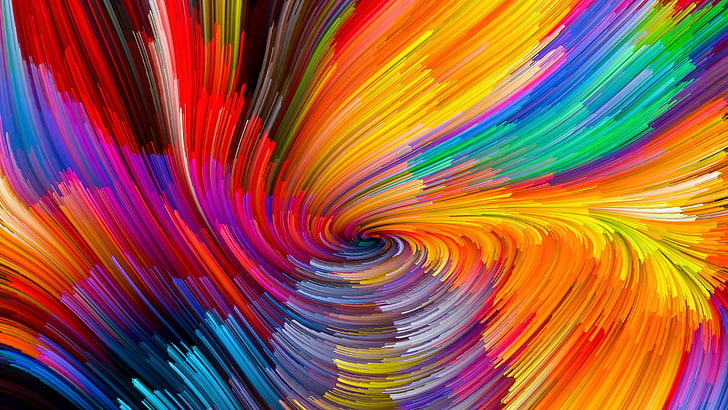 HD wallpaper: multicolor, whirlpool, colorful, fractal art, modern art, psychedelic  art | Wallpaper Flare