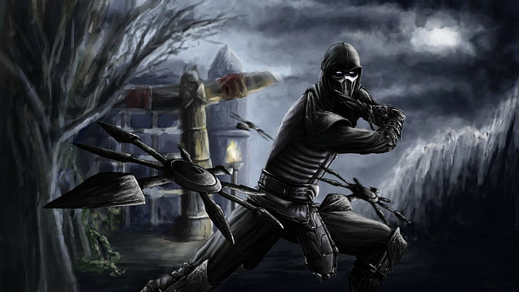 Hd Wallpaper Digital Art Mortal Kombat Ninjas Noob Saibot
