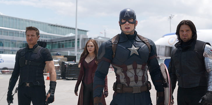 Captain America, Captain America: Civil War, Chris Evans, Elizabeth Olsen, HD wallpaper