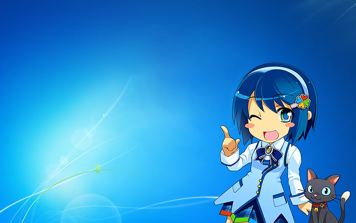 windows 7 madobe nanami anime ostan Technology Windows HD Art, HD wallpaper