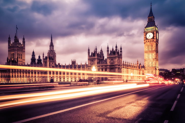 time lapse photography of Big Ben, Classic, London, UK, Jerold
