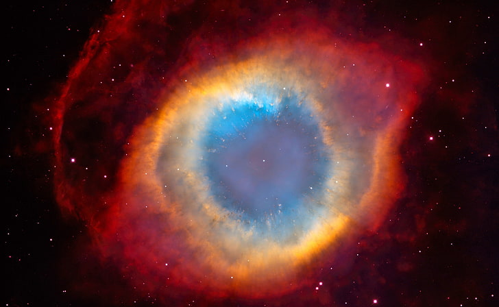 Eye Of God Nebula, red and blue demon eye wallpaper, Space, astronomy, HD wallpaper