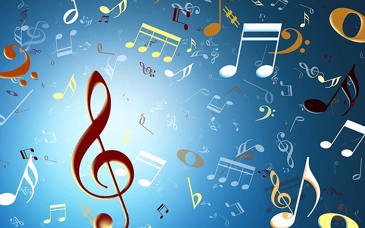 brown G-clef illustration, background, texture, music, sign, treble Clef, HD wallpaper
