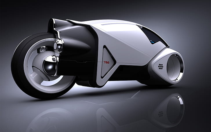 3D beautifully Future motorcycle Motorcycles Other HD Art, Technics, HD wallpaper