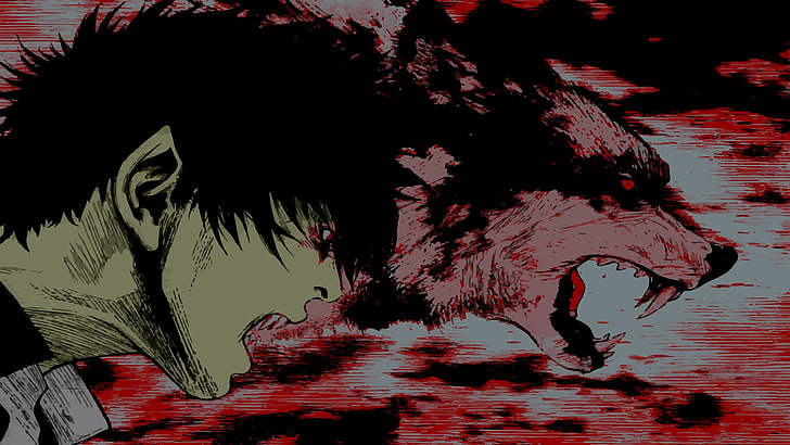 HD wallpaper: horror japan rage short hair anime manga anger black  background red background black hair wolf guy w Anime Akira HD Art |  Wallpaper Flare