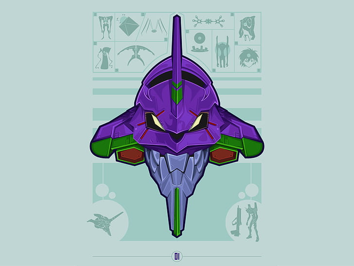 Image Mecha Image Of The Day  Archives  Evangelion Eva01 from the  front  Evangelion Neon evangelion Neon genesis evangelion