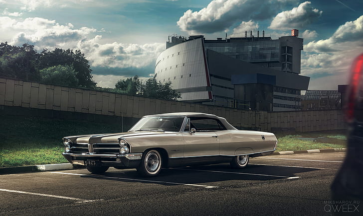 1965 (Year), car, vehicle, Pontiac Bonneville 1965 Convertible, HD wallpaper