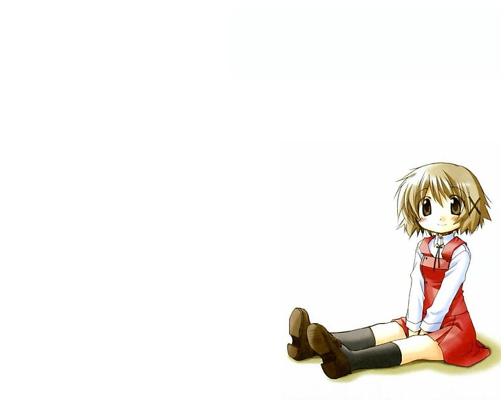 HD wallpaper: Anime, Girl, Cute, Dress, Posture, Background, white  background | Wallpaper Flare