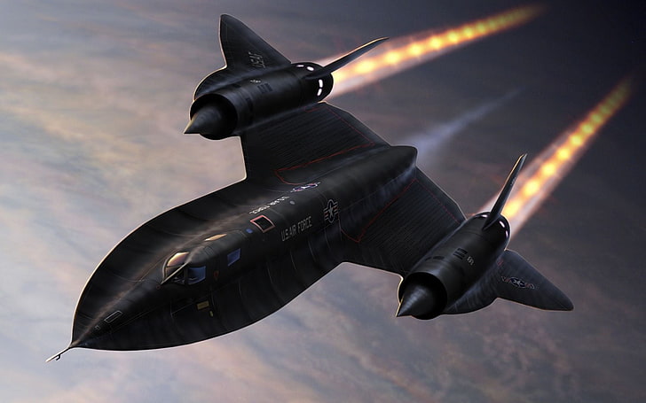 Lockheed Sr-71 Blackbird, black fighter plane, Aircrafts / Planes, HD wallpaper
