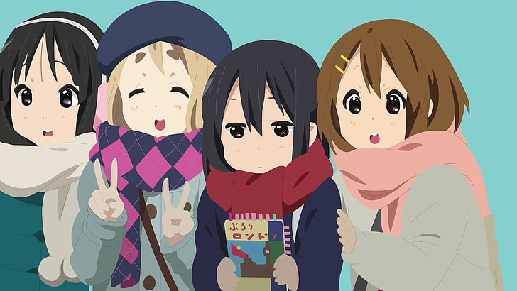 K-ON!, Kotobuki Tsumugi, Hirasawa Yui, Akiyama Mio, Nakano Azusa, HD wallpaper