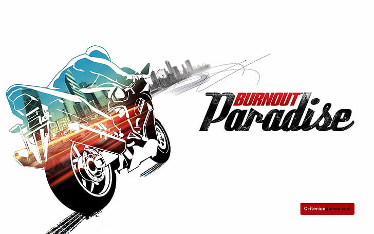 action, burnout, game, paradise, poster, race, racing, video