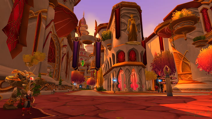 World of Warcraft: The Burning Crusade, Silvermoon City, Blood Elf, HD wallpaper