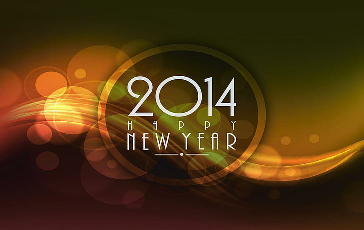 2014 Happy New Year, new year 2014, HD wallpaper