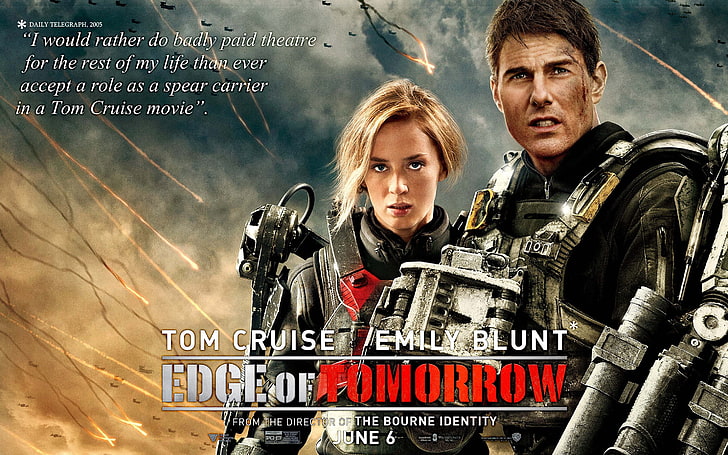 Edge of Tomorrow, movies, Emily Blunt, two people, portrait