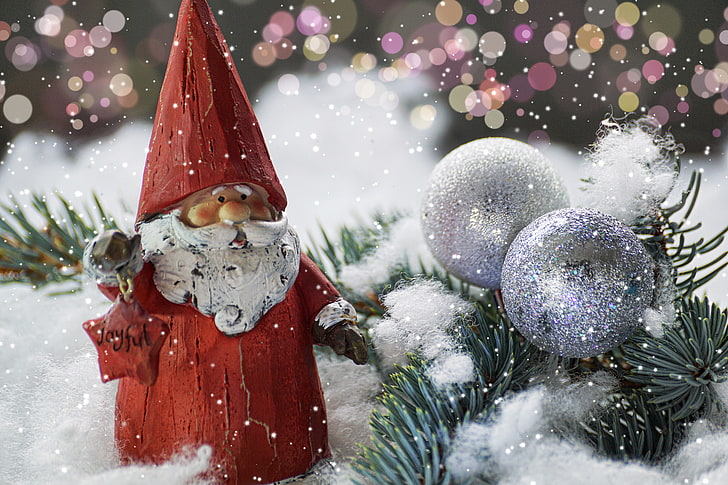 HD wallpaper: gnome figurine, santa claus, new year, christmas, celebration  | Wallpaper Flare