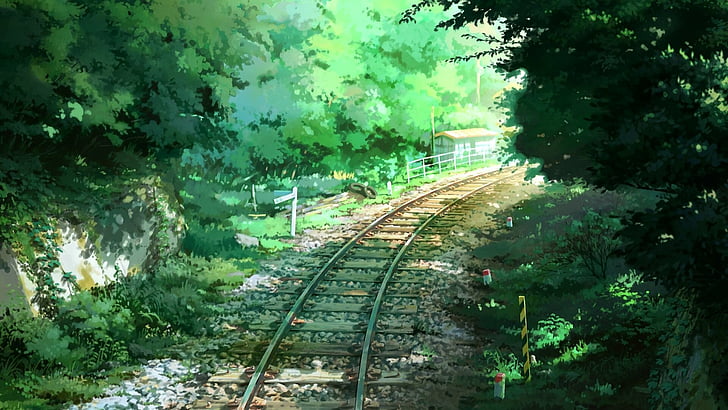 Movie, Children Who Chase Lost Voices, Railroad, HD wallpaper