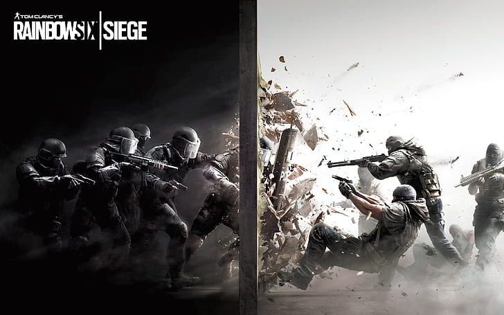 Tom Clancy's Rainbow Six Siege Poster, action, guns, HD wallpaper