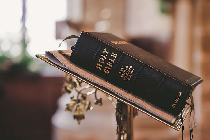bible, blur, christ, christianity, close up, focus, god, holy book