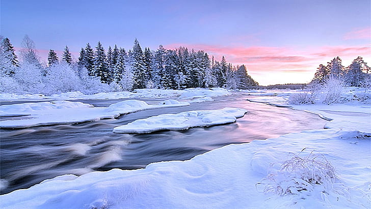Ending Winter Coming 2010, lovely, cool, nice, amazing, blue, HD wallpaper