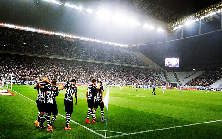 Arena Corinthians, stadium, soccer, HD wallpaper