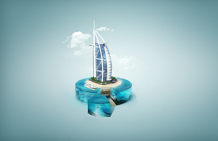 Burj Al Arab, Dubai, 4K, HD wallpaper