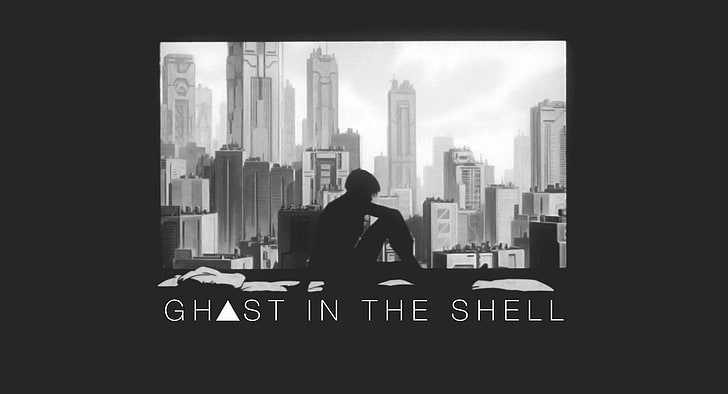 Ghost in the Shell wallpaper, Kusanagi Motoko, minimalism, screen shot