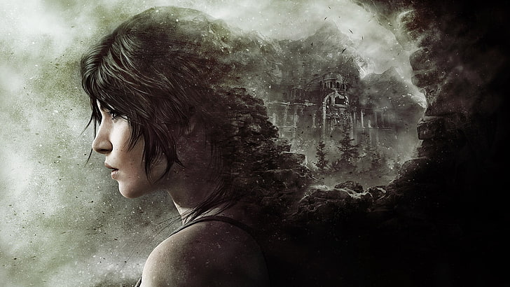 female character wallpaper, video games, Tomb Raider, Lara Croft