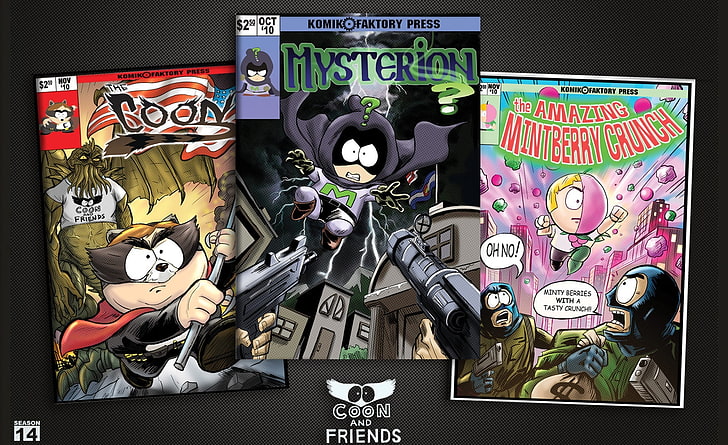 South Park - Coon Vs Coon And Friends, three assorted comic books, HD wallpaper