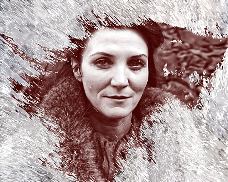 fantasy art game of thrones a song of ice and fire tv series direwolf house stark catelyn stark 1 Entertainment TV Series HD Art