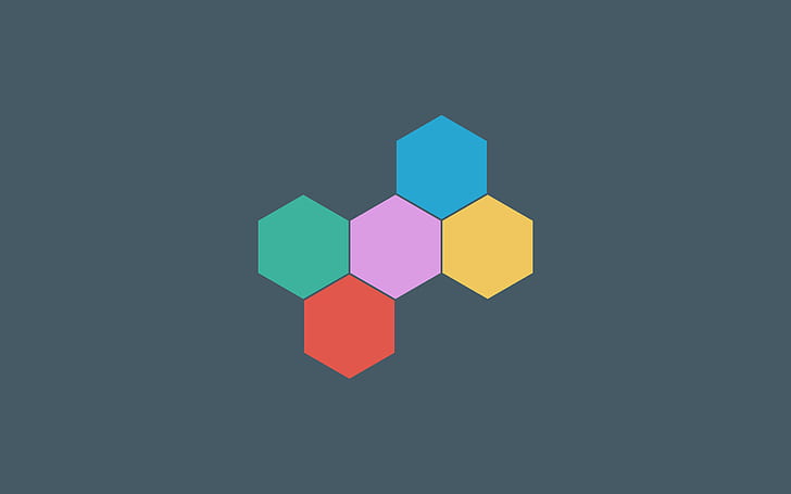 Abstract, Hexagon, Minimalist, HD wallpaper