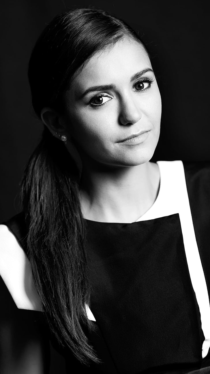 Nina Dobrev TIFF 2015, woman in black top, Female celebrities, HD wallpaper