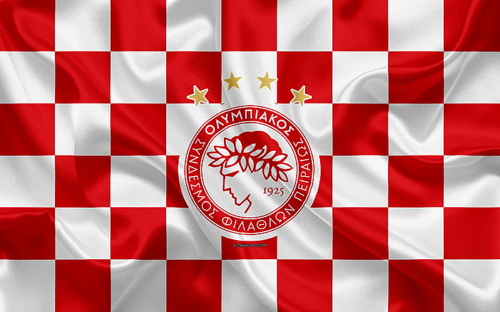 Hd Wallpaper Soccer Olympiacos F C Emblem Logo Wallpaper Flare