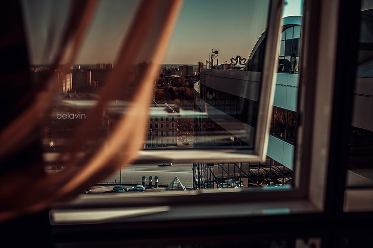 500px, Russia, window, hotel, Alexander Belavin, selective focus