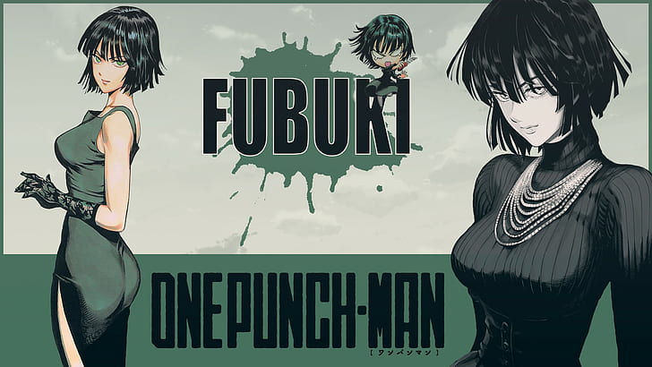 anime girls, One-Punch Man, Fubuki, green eyes